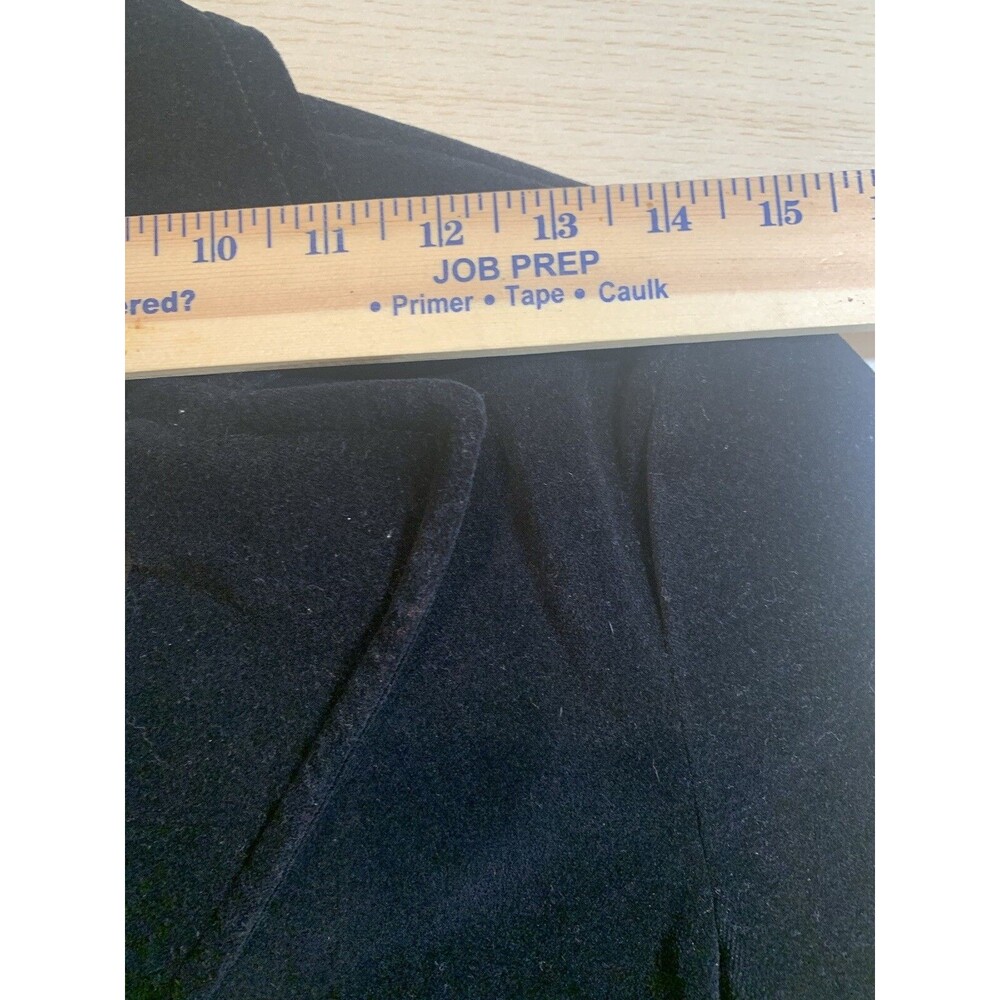 Express Design Studio Women Black Velvet Blazer Size 4 - Picture 8 of 10